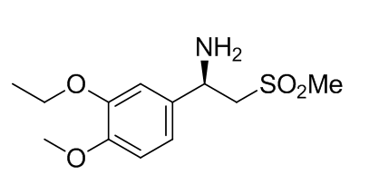 中文名称	(R)-1-(3-乙氧基-4-甲氧基苯基)-(甲磺酰基)乙胺 英文名称	(R)-1-(3-Ethoxy-4-Methoxyphenyl)-2-(Methylsulfonyl)ethylaMi