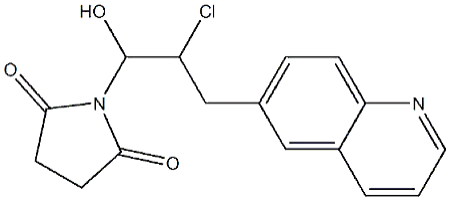 1-[2-氯-1-羟基-3-(6-喹啉基)丙基]-2,5-吡咯烷二酮