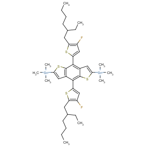 (4,8-双(5-(2-乙基己基)-4-氟噻吩基)苯并[1,2-b:4,5-b']二噻吩基)双(三甲基锡基)