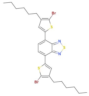 4,7-二(5-溴-4-己基噻吩基-2-)-2,1,3-苯并噻二唑