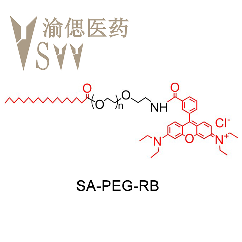 硬脂酸 聚乙二醇 罗丹明，SA-PEG-Rhodamine，硬脂酸-PEG-RB