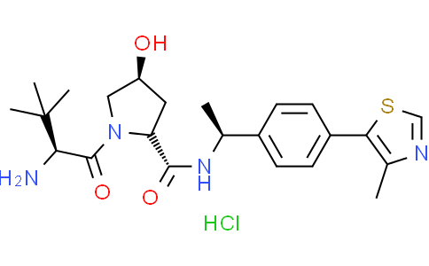 (2R,4S)-1-((S)-2-amino-3,3-dimethylbutanoyl)-4-hydroxy-N-((S)-1-(4-(4-methylthiazol-5-yl)phenyl)ethyl)pyrrolidine-2-carboxamide hydrochloride