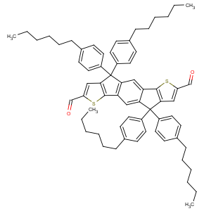 四(对己基苯)-引达省并二噻吩-双醛