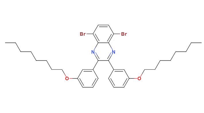 喹喔啉, 5,8-二溴-2,3-二[3-(辛基)苯基]