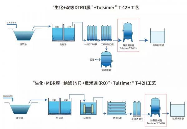 一种可在双级DTRO膜后除氨氮的特种树脂及案例分享 一种可在双级DTRO膜后除氨氮的特种树脂及案例分享