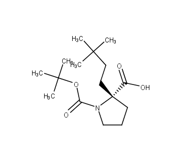 (2S)-1-[(tert-butoxy)carbonyl]-2-(3,3-dimethylbutyl)pyrrolidine-2-carboxylic acid