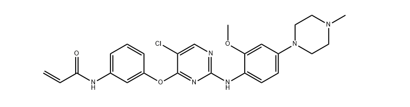 N-[3-[[5-氯-2-[[2-甲氧基-4-(4-甲基-1-哌嗪基)苯基]氨基]-4-嘧啶基]氧基]苯基]-2-丙烯酰胺
