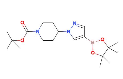 4-[4-(4,4,5,5-四甲基-1,3,2-二氧杂环戊硼烷-2-基)-1H-吡唑-1-基]哌啶-1-甲酸叔丁酯