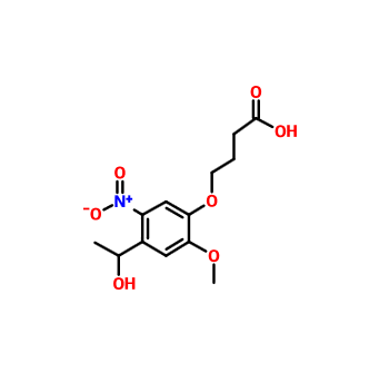4-[4-(1-羟乙基)-2-甲氧基-5-硝基苯氧基]丁酸