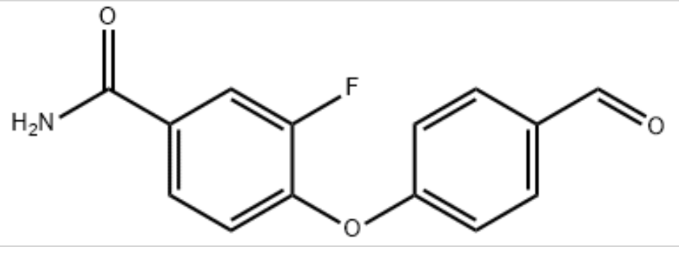 3-FLUORO-4-(4-FORMYLPHENOXY)BENZAMIDE