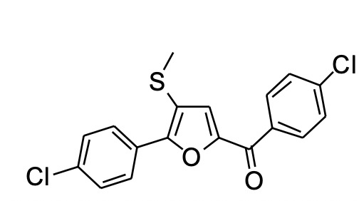 2-对氯苯基-5-对氯苯甲酰基-3-甲硫基呋喃