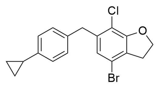 4-溴-7-氯-6-[(4-环丙基苯基)甲基]-2,3-二氢-苯并呋喃