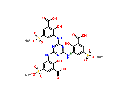 5,5’,5’’-(1,3,5-三嗪-2,4,6-三亚氨基)三(5-磺酸基水杨酸)三氢三钠