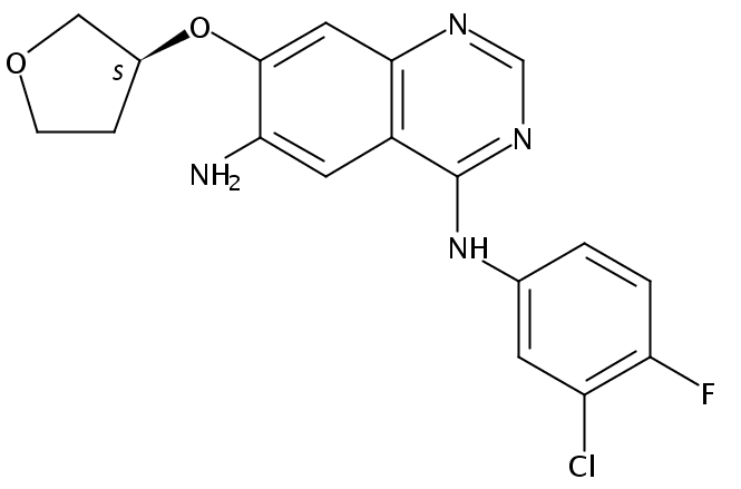 N4-(3-氯-4-氟苯基)-7-[[(3S)-四氢-3-呋喃基]氧基]-4,6-喹唑啉二胺