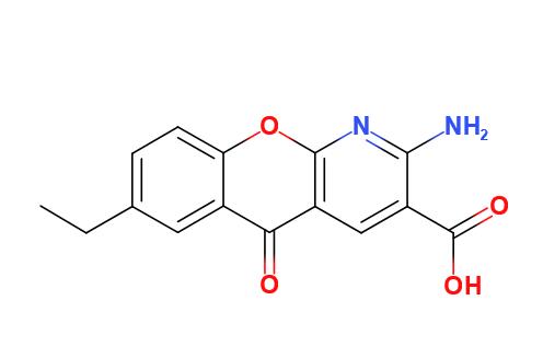 2-氨基-7-乙基-5-氧代-5H-[1]苯并吡喃并-[2,3-b]吡啶-3-羧酸