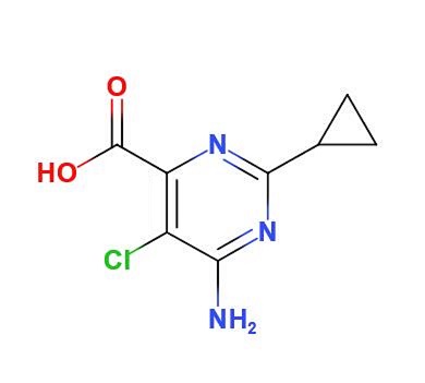 6-氨基-5-氯-2-环丙基嘧啶-4-羧酸