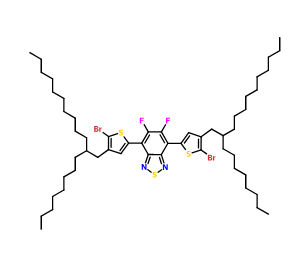 4,7-双(5-溴-4-(2-辛基十二烷基)噻吩-2-基)-5,6-二氟苯并[c][1,2,5]噻二唑