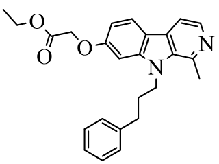 ethyl 2-((1-methyl-9-(3-phenylpropyl)-9H-pyrido[3,4-b]indol-7-yl)oxy)acetate