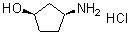 CAS 登录号:1279032-31-3, (1R,3S)-3-氨基环戊醇盐酸盐