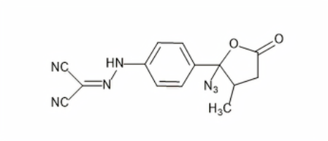 [[4-(2-叠氮基-3-甲基-5-氧代-2-四氢呋喃)苯基]-亚肼基]-丙二腈