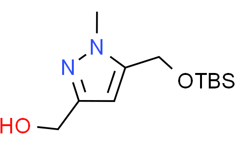(5-(((tert-butyldimethylsilyl)oxy)methyl)-1-methyl-1H-pyrazol-3-yl)methanol
