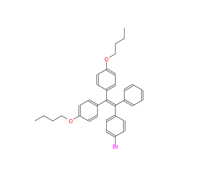 1,1-二(4'-丁氧基苯) -2-(4''-溴苯)-2-苯基乙烯