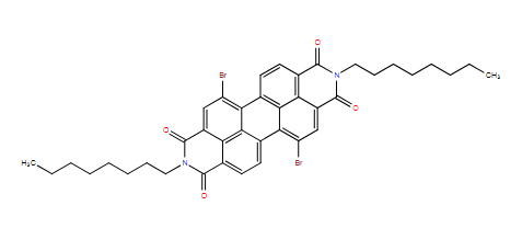 N,N'-二辛基-1,7-二溴-苝四羧酸二酰亚胺