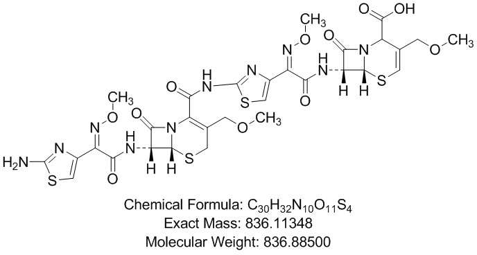 头孢泊肟酸聚合物3(头孢泊肟酸二聚体3)
