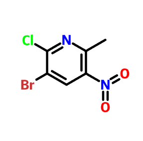 3-溴-2-氯-6-甲基-5-硝基吡啶