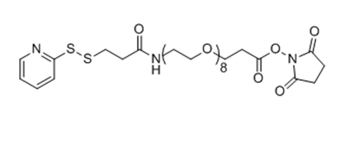吡啶二硫丙酰胺-八聚乙二醇-NHS酯