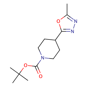 1-Boc-4-(5-甲基-1,3,4-噁二唑-2-基)哌啶