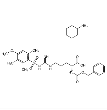 N-苄氧羰基-N'-(4-甲氧基-2,3,6-三甲基苯磺酰基)-L-精氨酸环己胺盐