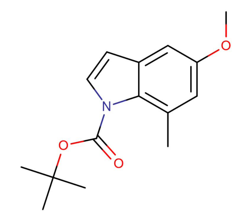 N-BOC-5-甲氧基-7-甲基吲哚