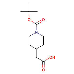 1-Boc-哌啶-4-亚基乙酸