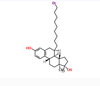 (7α,17β)-7-(9-溴壬基)雌甾-1,3,5(10)-三烯-3,17-二醇