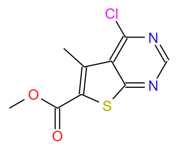 4-氯-5-甲基-噻吩并[2,3-D]嘧啶-6-甲酸 甲酯