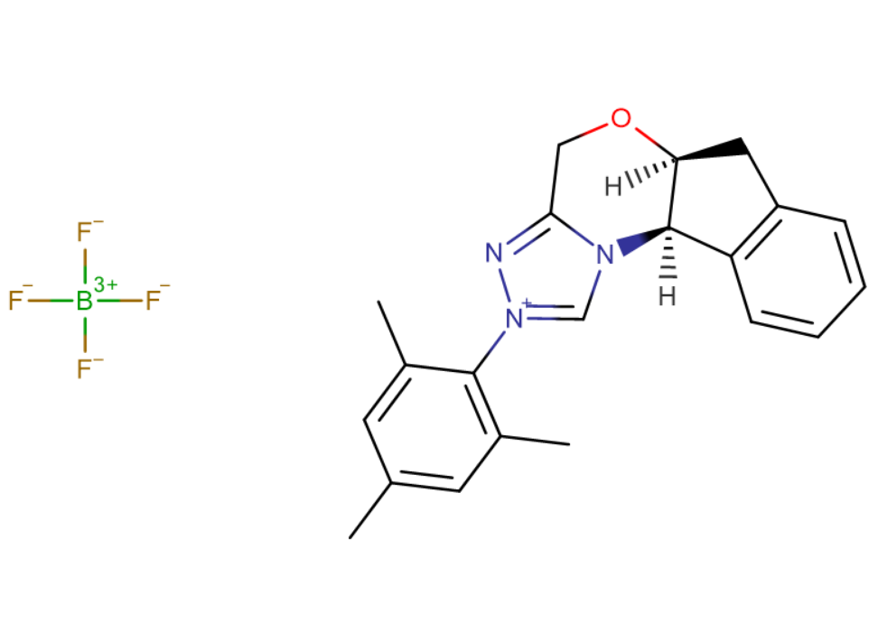 (5aS,10bR)-2-均三甲苯基-4,5a,6,10b-四氢-2H-茚并[2,1-b][1,2,4]三唑并[4,3-d][1,4]恶嗪-11-鎓四氟硼酸盐