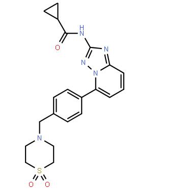 N-[5-[4-[(1,1-二氧代-4-硫代吗啉基)甲基]苯基][1,2,4]