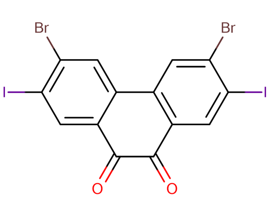 3,6-二溴-2,7-二碘菲醌