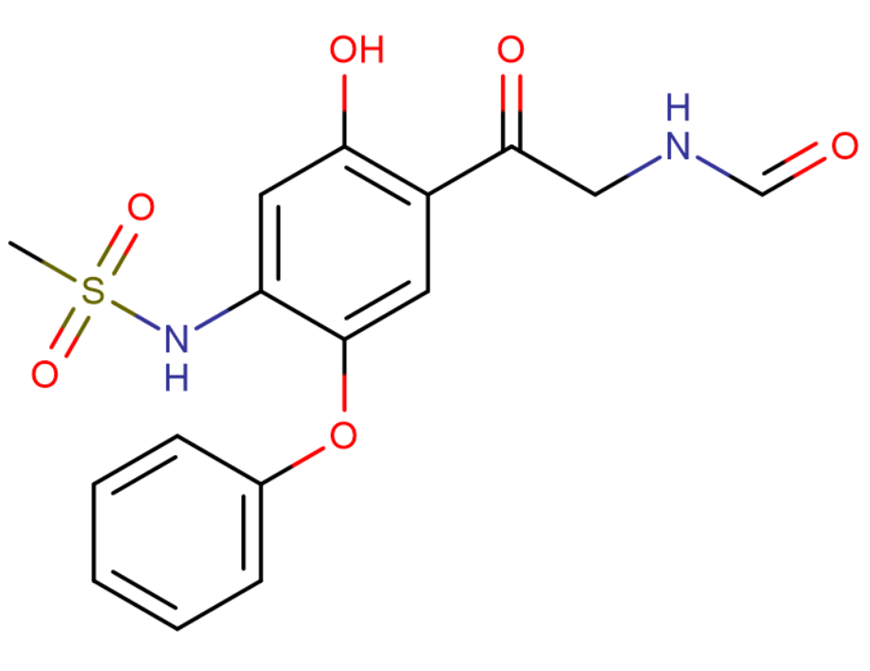 N-[5-羟基-4-(2-甲酰氨基)乙酰基-2-苯氧基]苯基甲磺酰胺