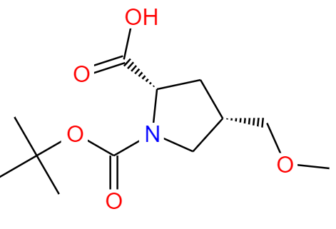 (2S,4S)-1-(叔丁氧羰基)-4-(甲氧甲基)吡咯啉-2-羧酸