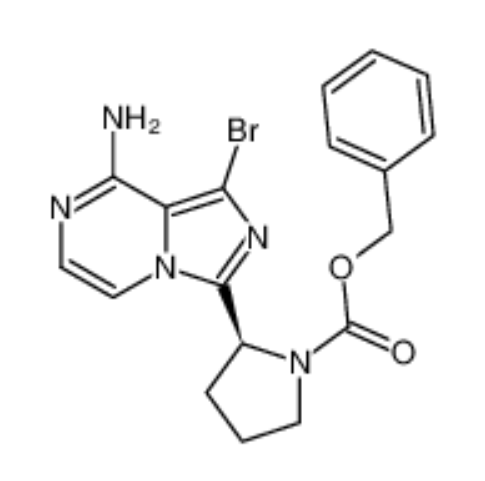(S)-苯基 2-(8-氨基-1-溴咪唑[1,5-A]吡嗪-3-基)吡咯烷-1-羧酸酯