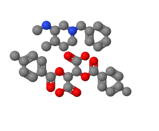 (2R,3R)-2,3-双[(4-甲基苯甲酰基)氧基]丁二酸和 (3R,4R)-N,4-二甲基-1-(苯基甲基)-3-哌啶胺的化合物