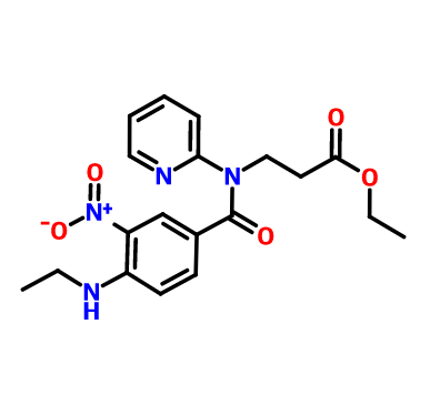 429659-01-8；3-(4-(甲基氨基)-3-硝基-N-(吡啶-2-基)苯甲酰氨基)丙酸乙酯