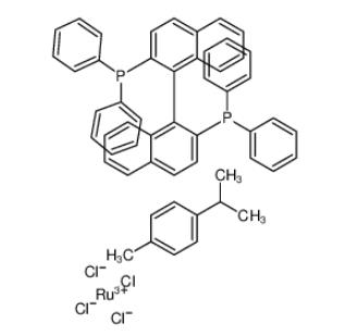 氯代[(R)-(+)-2,2'-二(二苯基膦)-1,1'-联萘](P-伞花素)氯化钌(II)