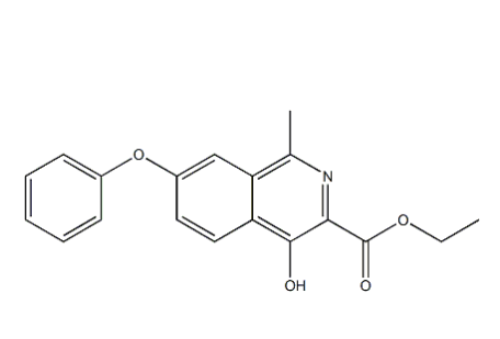 4-羟基-1-甲基-7-苯氧基-3-异喹啉羧酸乙酯