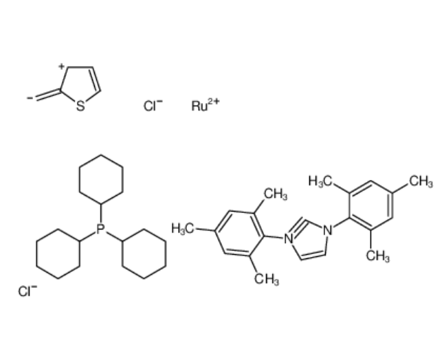 三环[1,3 -二(2,4,6三甲苯)咪唑- 2 -亚基] [2 -噻吩亚甲基]钌