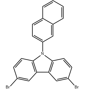 9-(2-萘基)-3,6-二溴咔唑