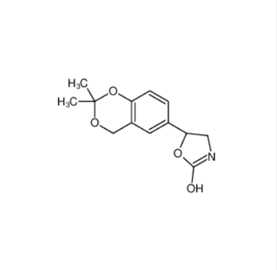 (5R)-5-(2,2-二甲基-4H-1,3-苯并二氧杂环己-6-基)-1,3-恶唑烷-2-酮