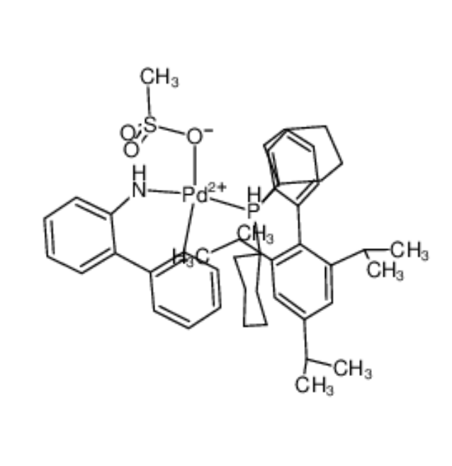 甲烷磺酸(2-二环己基膦基-2',4',6'-三-异丙基-1,1'-联苯基)(2'-氨基-1,1'-联苯-2-基)钯(II)
